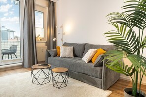 Living area - Modern City Apartment - Underground Parking - Balcony (Wels)