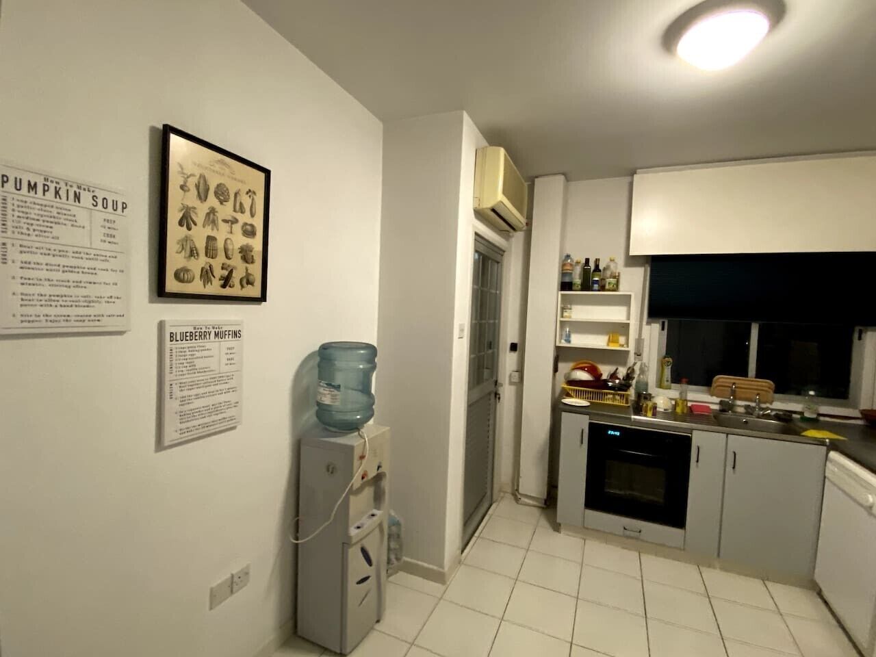 Fridge, oven, dishwasher, coffee/tea maker