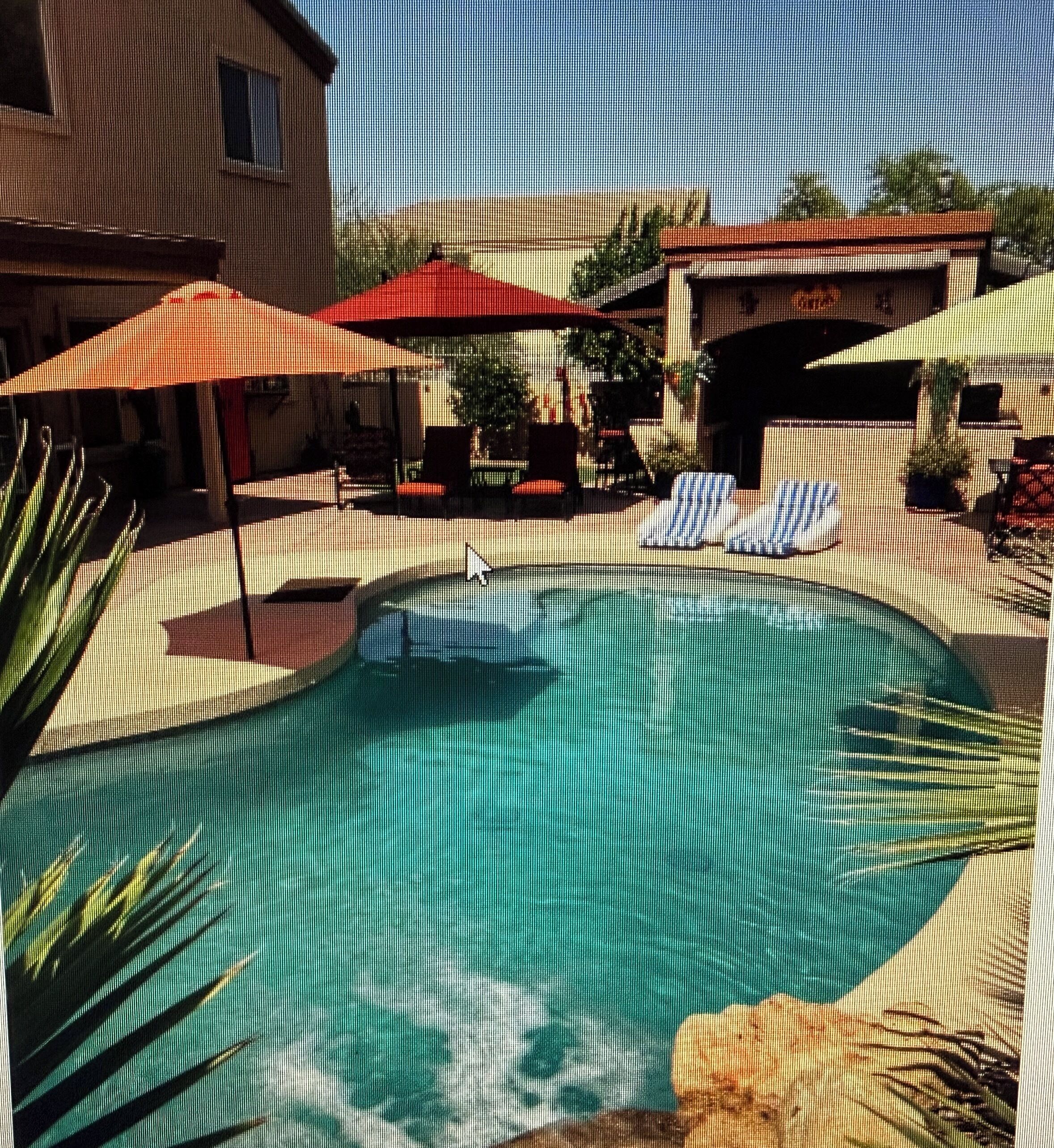 A heated pool