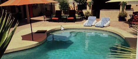 A heated pool