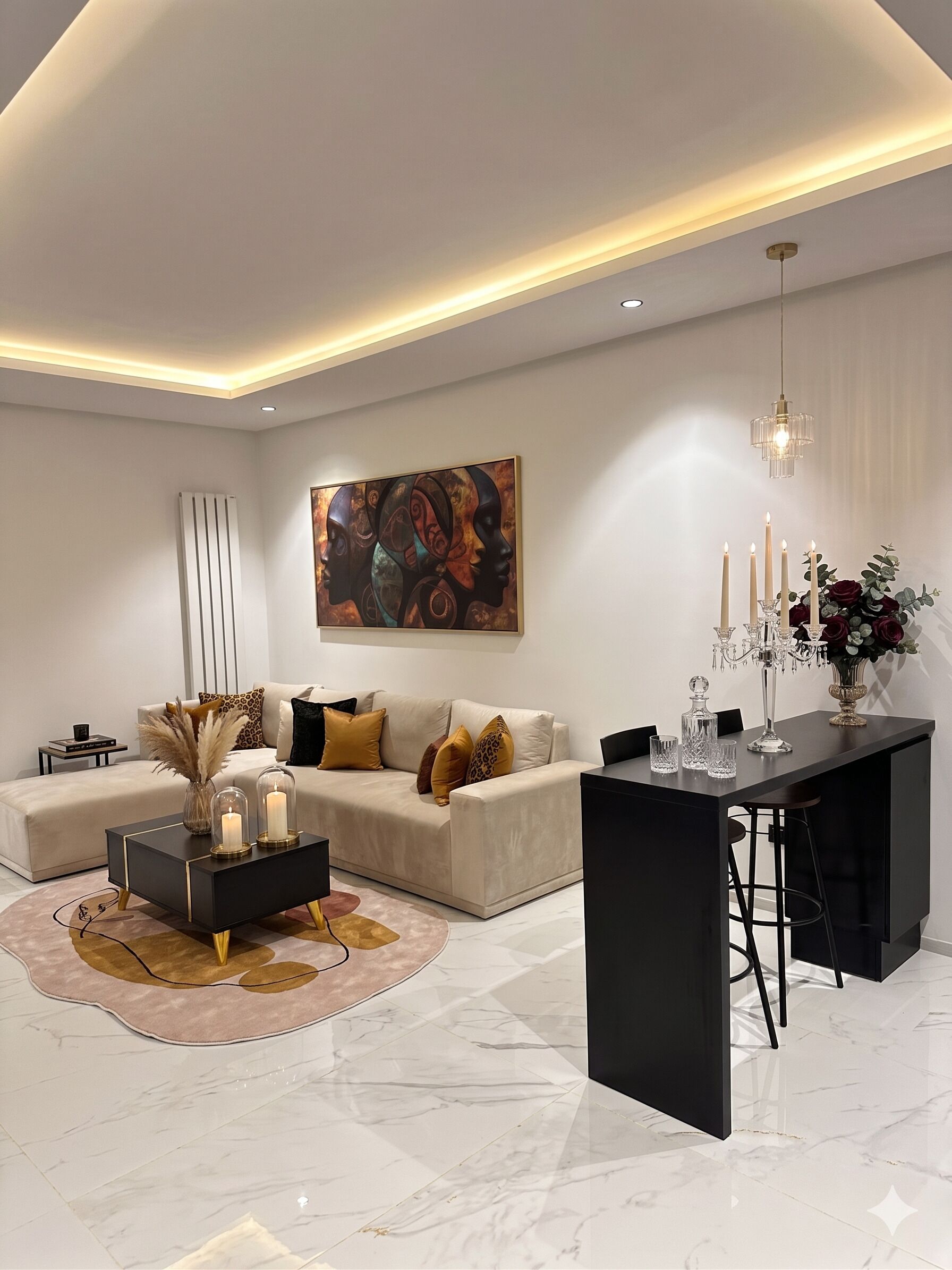 Căn hộ Deluxe, quang cảnh sân vườn | Khu phòng khách