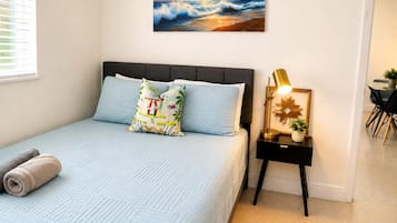 Acesso à internet, roupa de cama