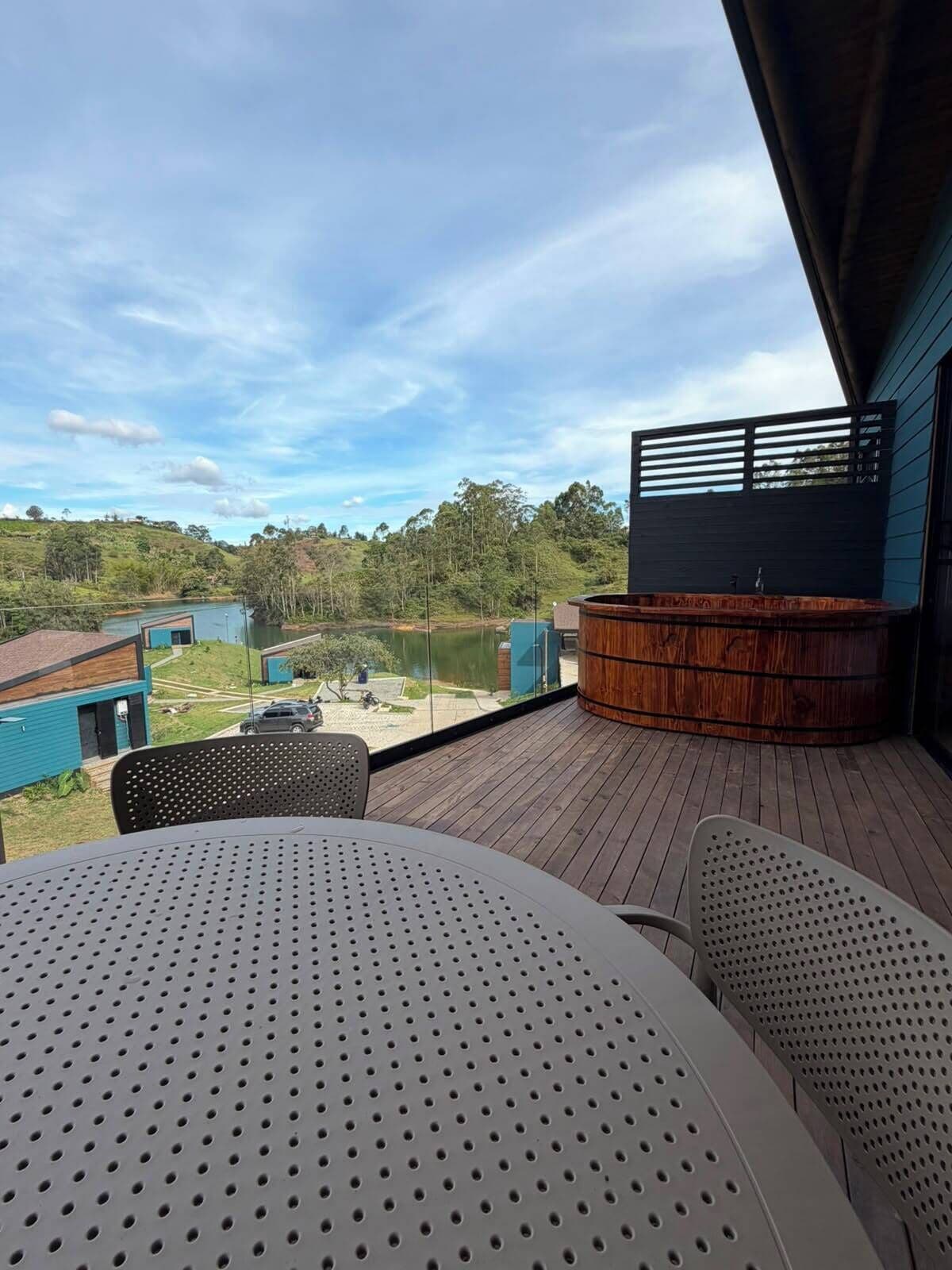 Cabaña superior | Terraza o patio