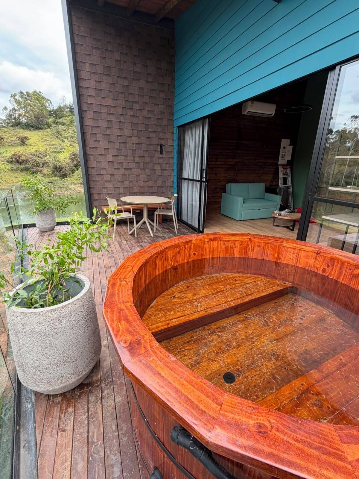 Hytte – standard, utsikt mot lagune | Terrasse/patio