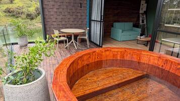 Hytte – standard, utsikt mot lagune | Terrasse/patio