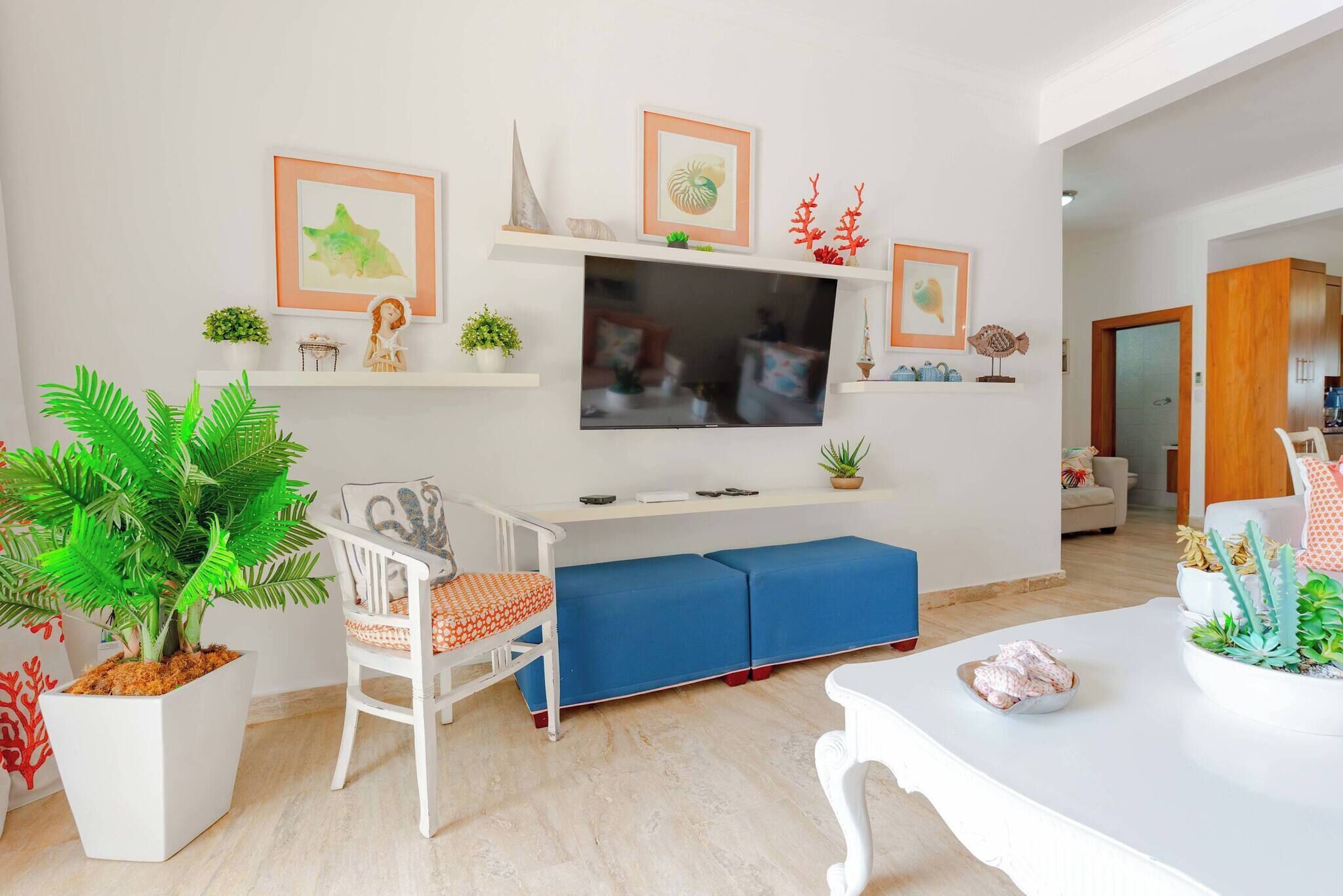 Villa, 3 chambres, accessible aux personnes à mobilité réduite, piscine privée | Salle de séjour