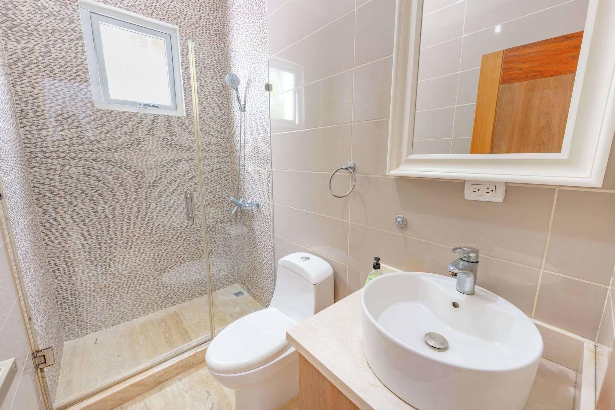 Villa, 3 Schlafzimmer, barrierefrei, eigener Pool | Badezimmer
