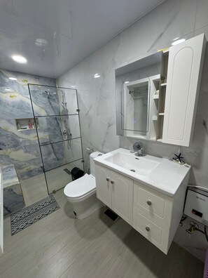 Shower, towels, soap, toilet paper - Hotel in the colonial district, near museums and historic sites. (Santo Domingo)