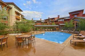 Pool - Cozy 2-bedroom in Canyons Village, Park City, Utah. Walking distance to lifts. (Park City)