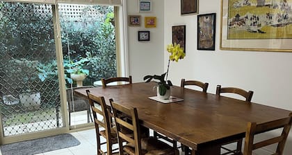 Light bright and airy, garden outlook from every window, quiet location