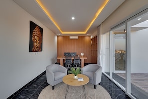Villa, Balcony, Pool View | View from room - The Queeno Hill Villa - Nusa Dua (Nusa Dua)