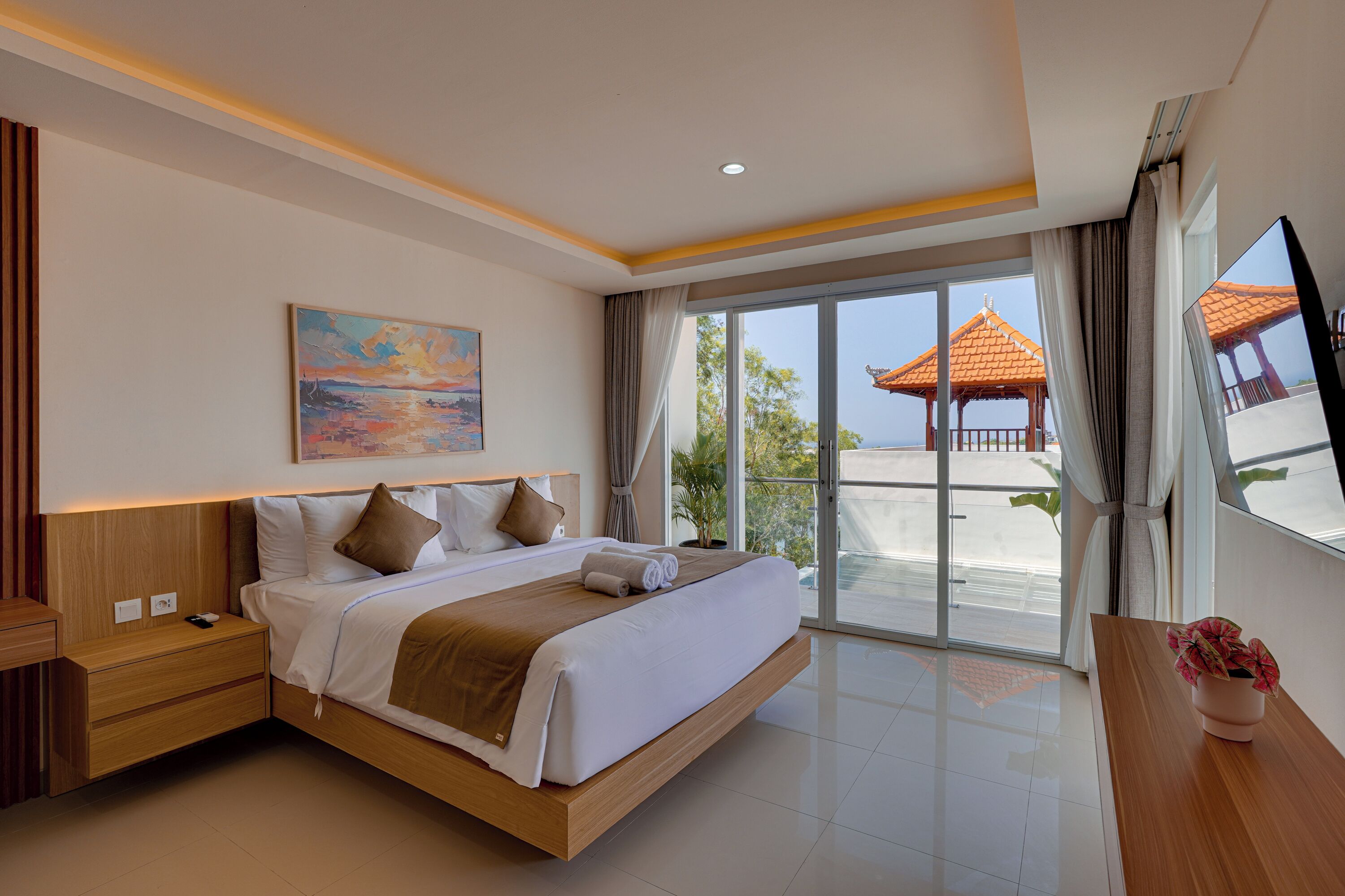 Villa, Balcony, Pool View