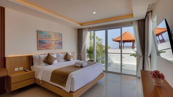 Villa, Balcony, Pool View | In-room safe, cots/infant beds, free WiFi, bed sheets