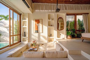 Villa, 1 Bedroom, Private Pool, Pool View | Living area - Aozora Villas Uluwatu (Uluwatu)
