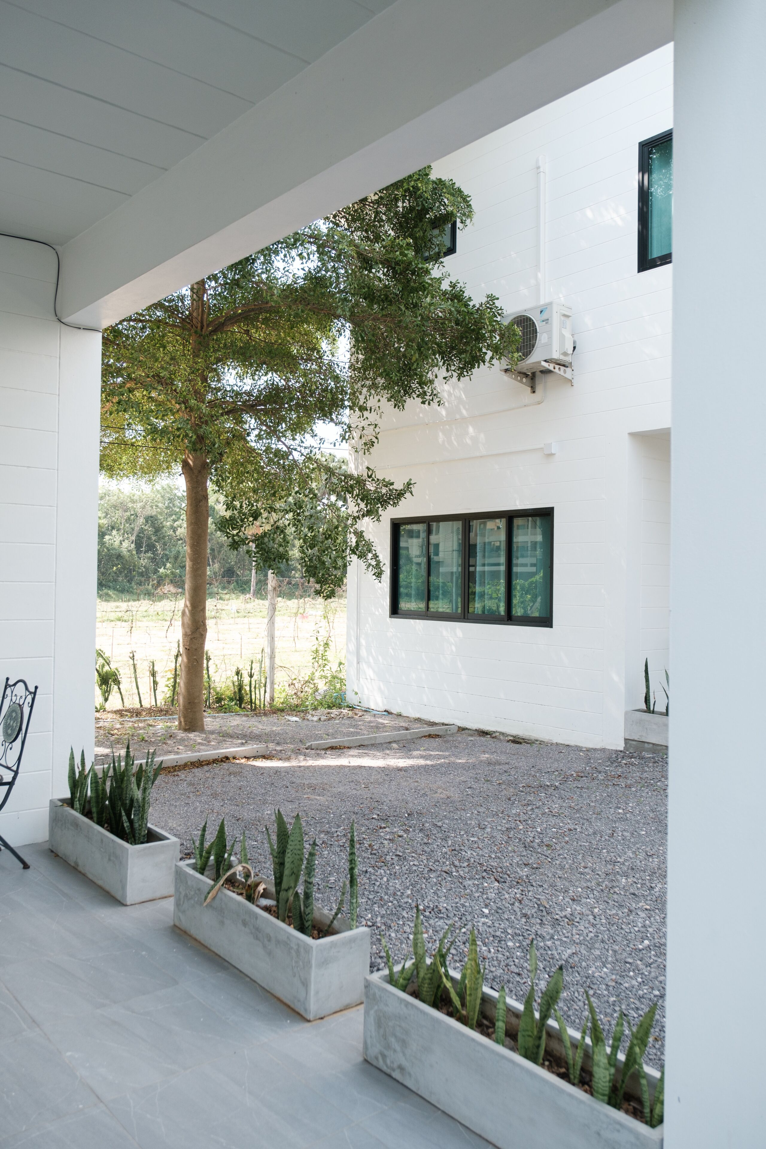 Uitzicht vanuit accommodatie