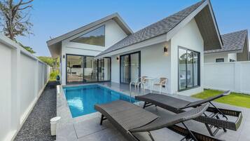 Basic Villa, 2 Bedrooms, Private Pool | Cribs/infant beds, free WiFi, bed sheets