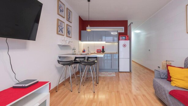 Living area - Vacation Apartment 'Coraline House' with Balcony and Wi-Fi (Las Palmas de Gran Canaria)