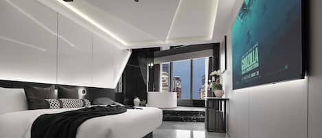Superior Double Room, City View | Premium bedding, down comforters, blackout drapes, soundproofing