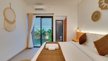 Villa, Balcony, Pool View | In-room safe, cots/infant beds, free WiFi, bed sheets