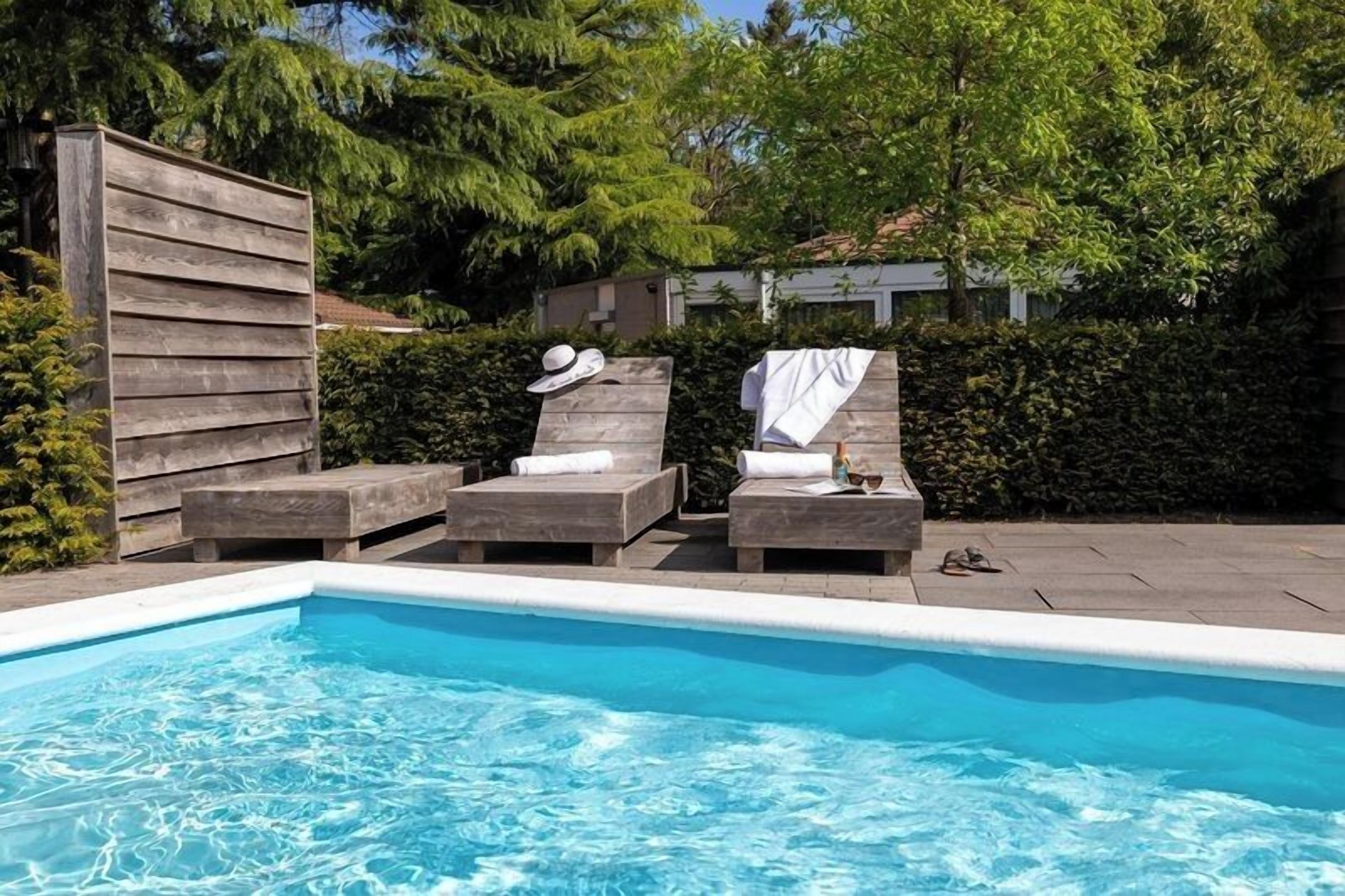 A heated pool