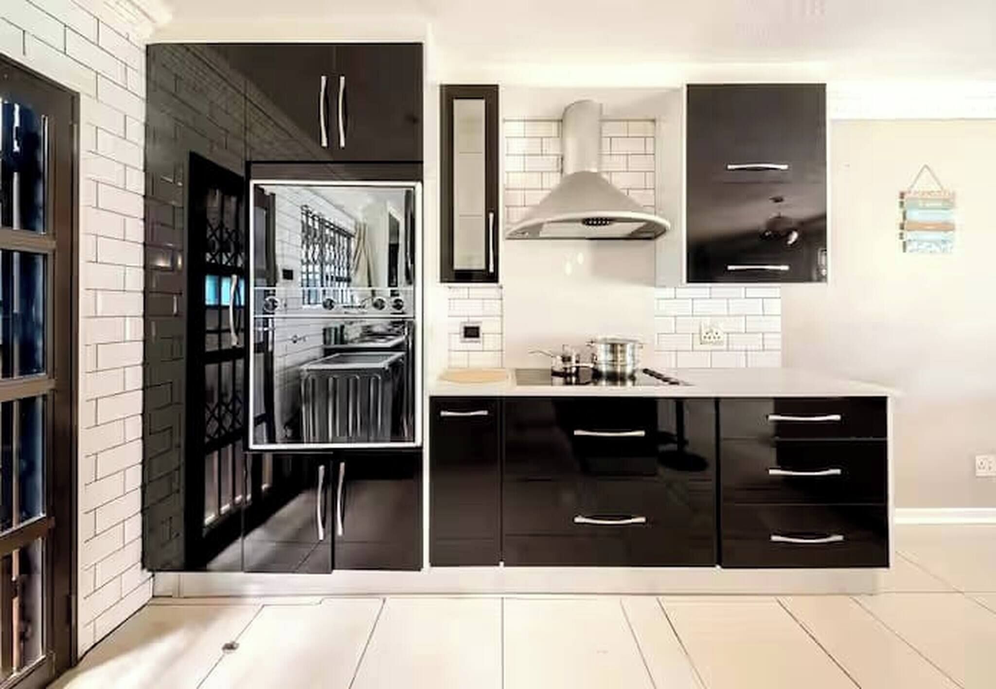 Fridge, microwave, stovetop, toaster