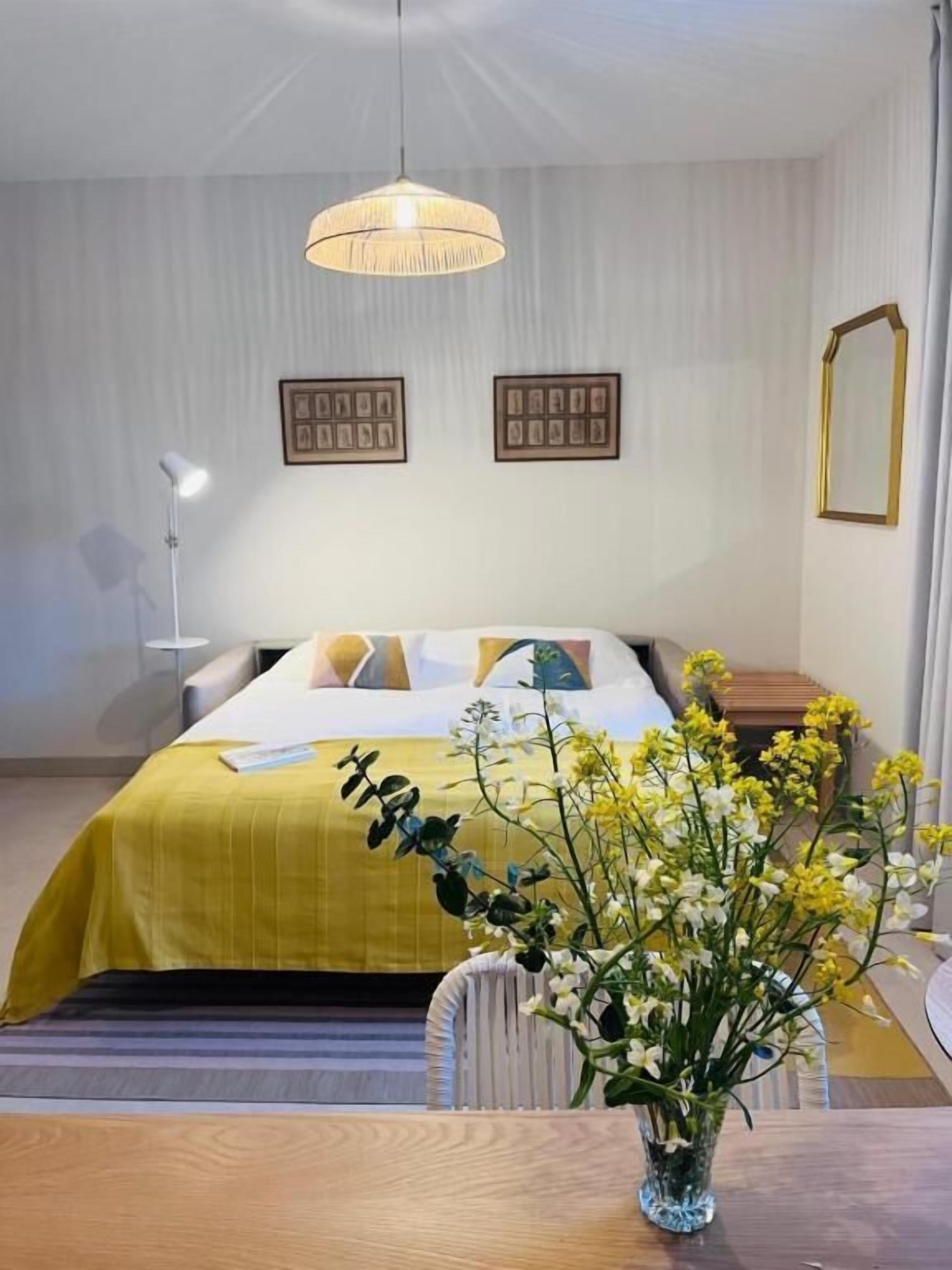 Studio, vue jardin