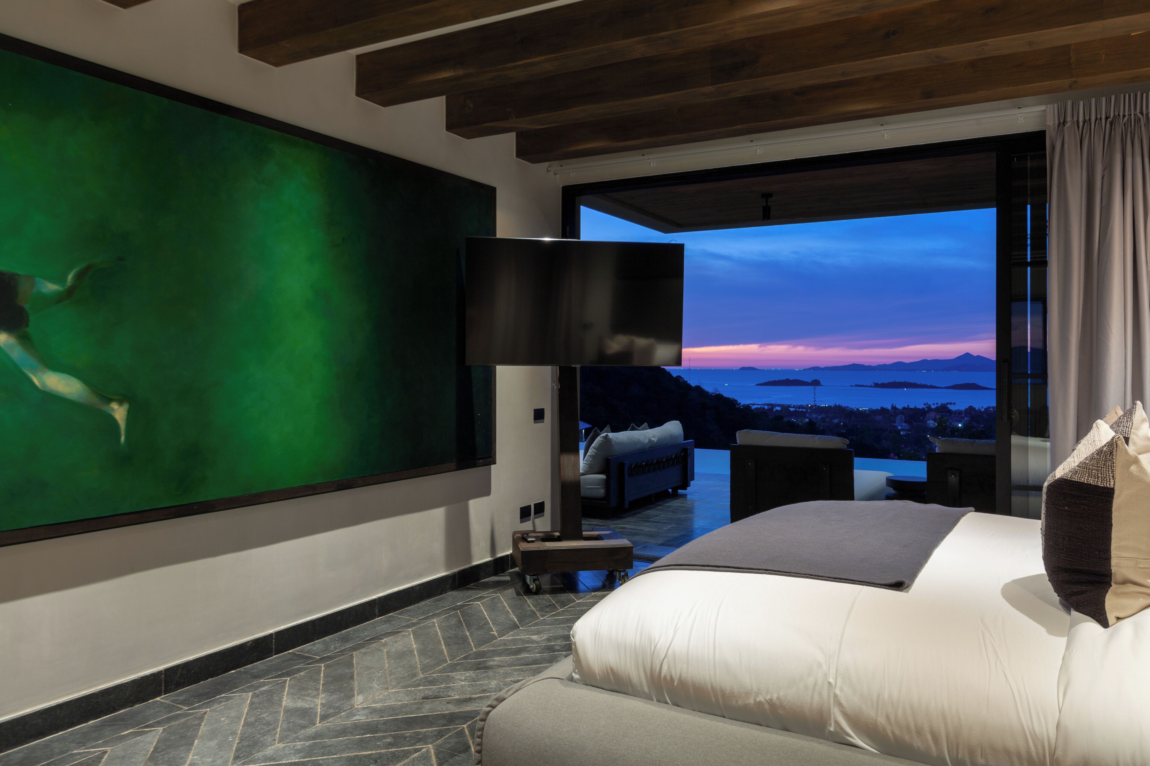 Villa, Sea View | In-room safe, laptop workspace, blackout drapes, soundproofing