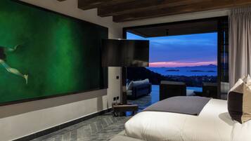 Villa, Sea View | In-room safe, laptop workspace, blackout drapes, soundproofing