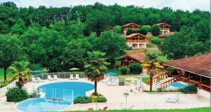 Chalet norvégien climatisé dans résidence de vacances dans le sud ouest