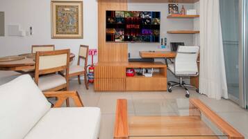 Apartemen, pemandangan kota | Interior