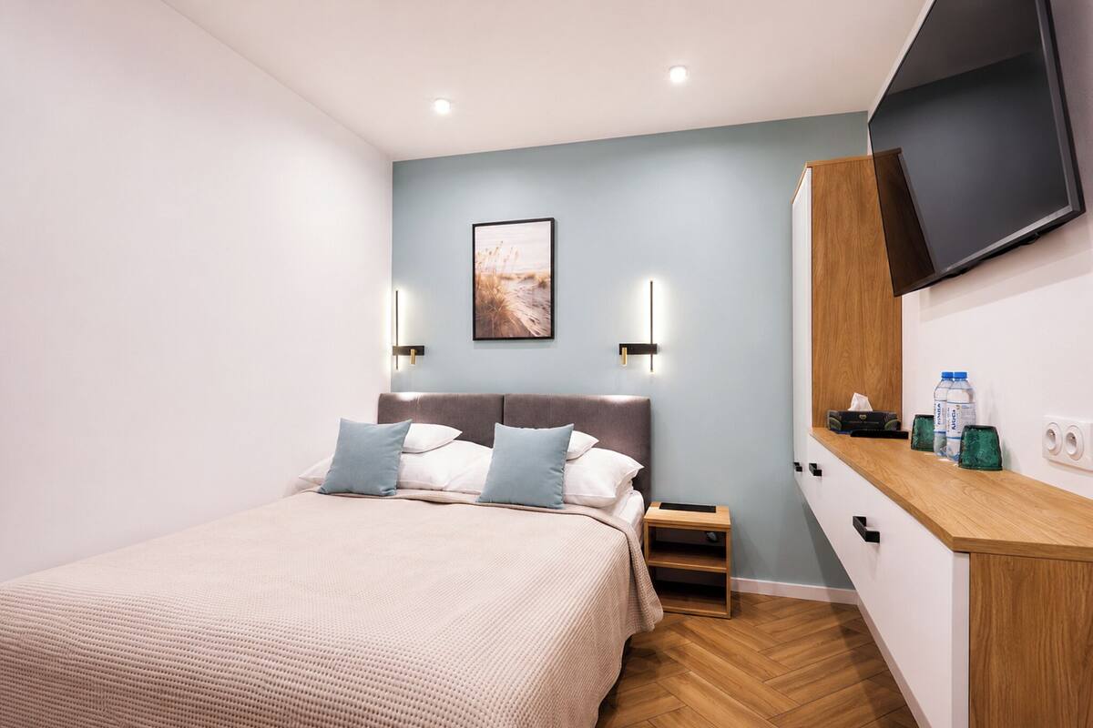 Familienapartment, Gartenblick, Erdgeschoss | Hochwertige Bettwaren, Bügeleisen/Bügelbrett, kostenloses WLAN