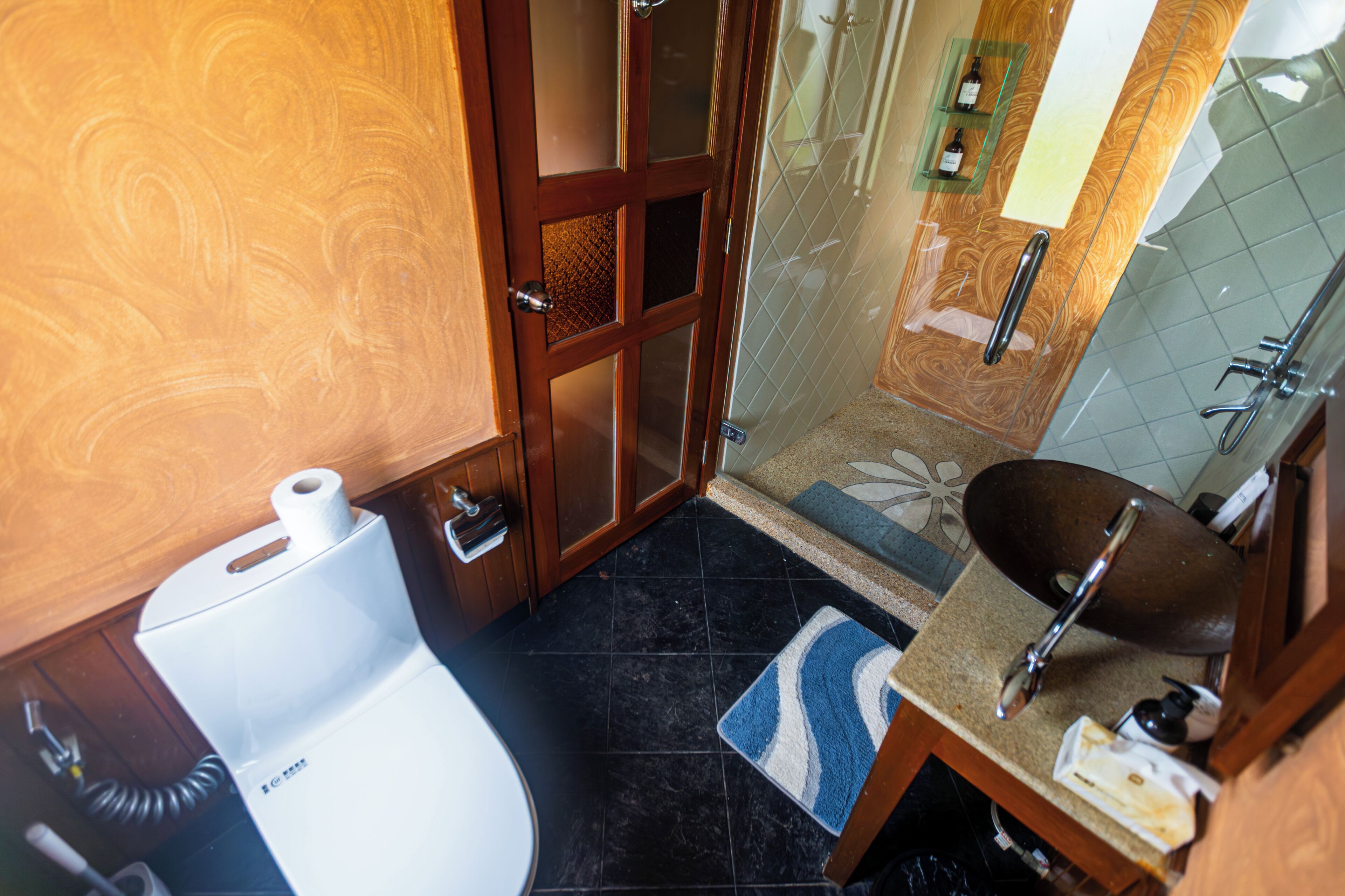 Exclusive Villa, 4 Bedrooms, Private Pool, Sea View | Bathroom | Hair dryer, towels, soap, shampoo