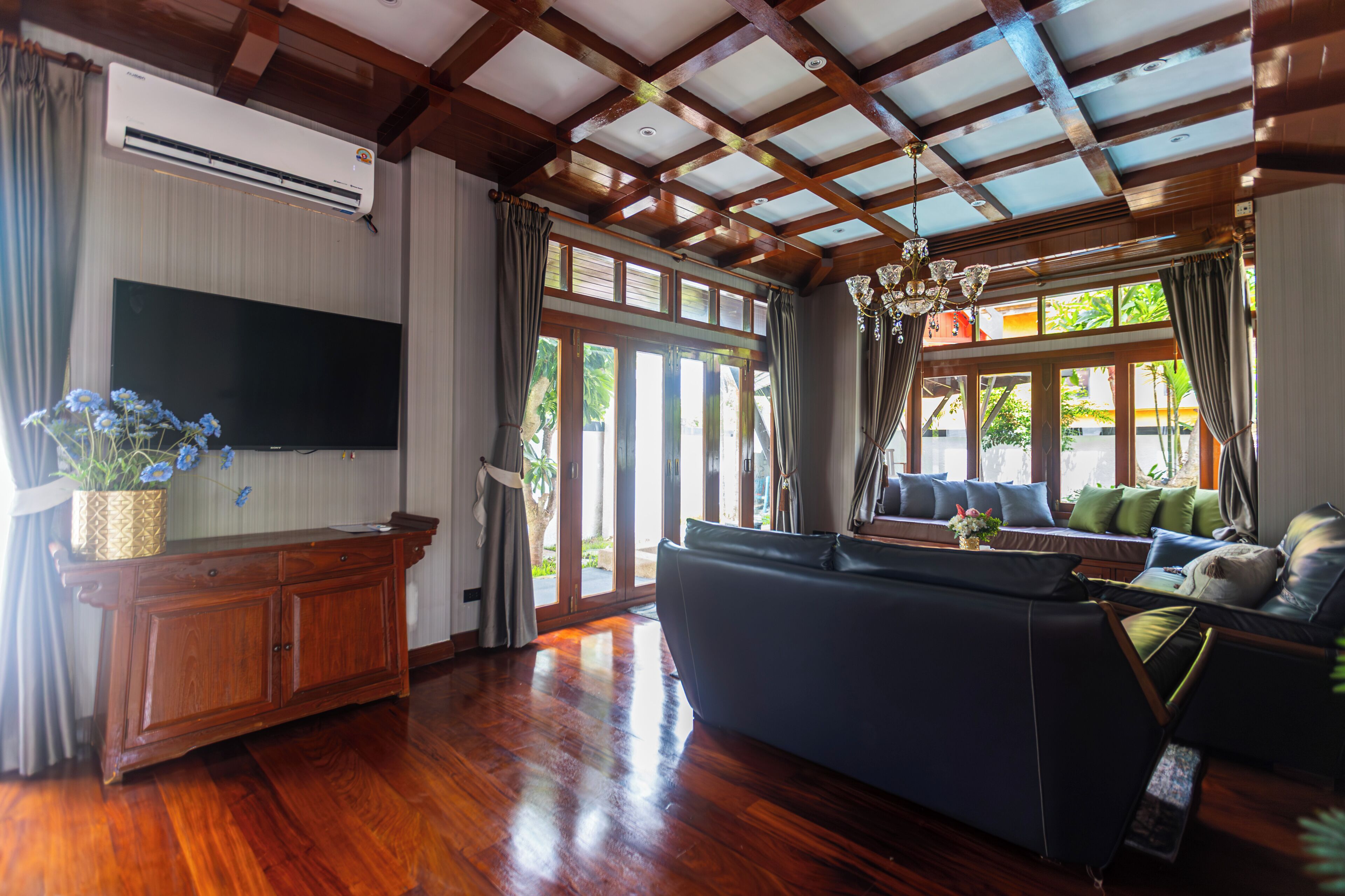 Exclusive Villa, 4 Bedrooms, Private Pool, Sea View | Living area