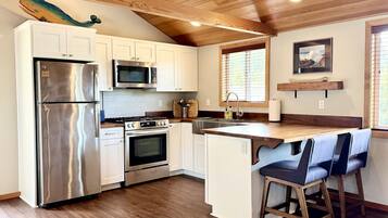 Microwave, oven, stovetop, toaster