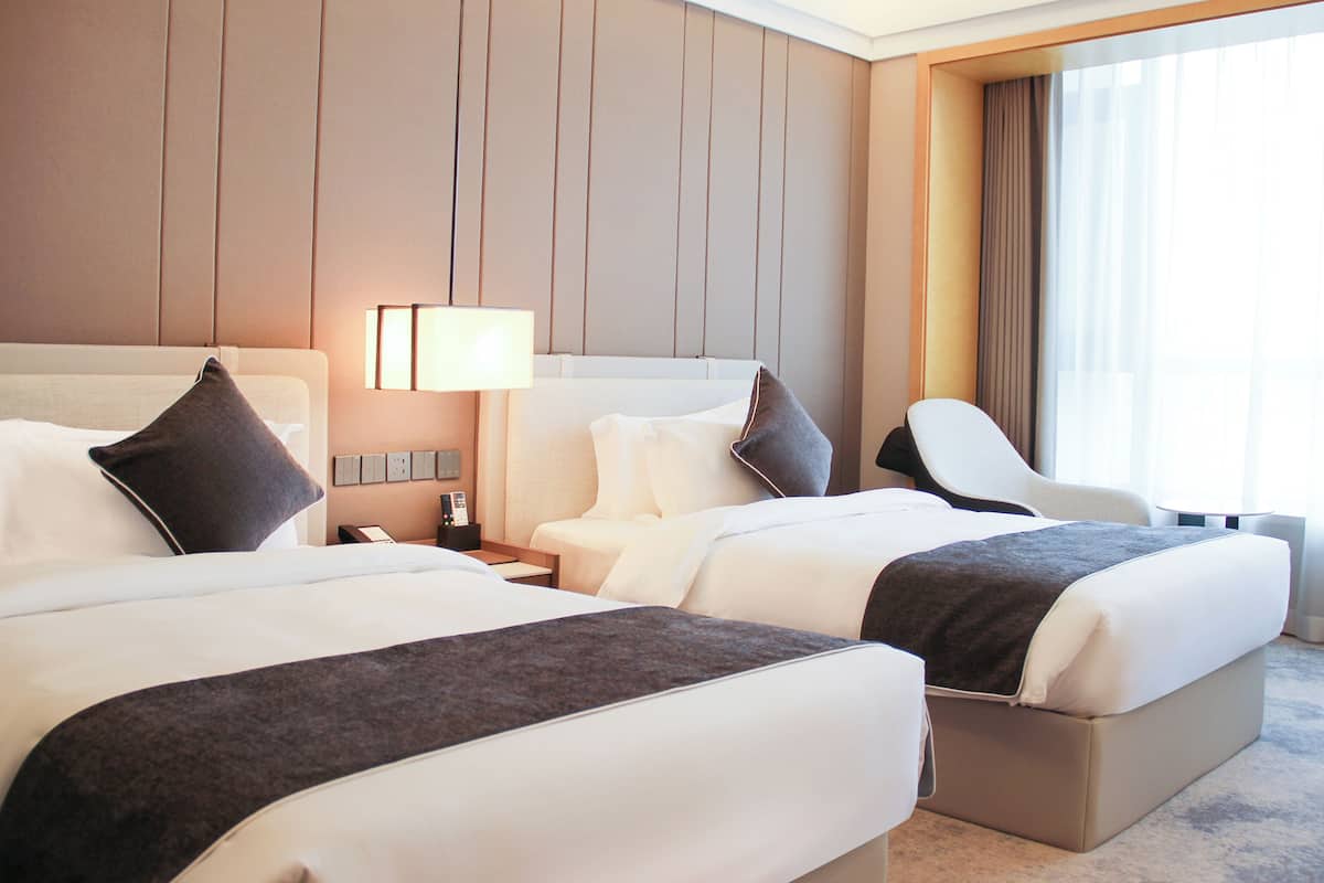 Luxury Double Room | Premium bedding, in-room safe, desk, blackout drapes
