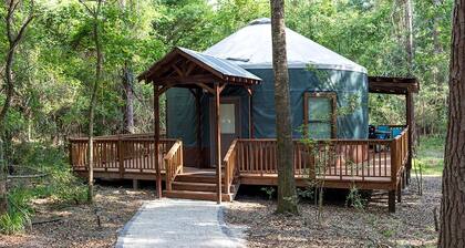 Beautiful Yurt Rental with River Access in Livingston, for Amazing Glamping Escapes in Texas