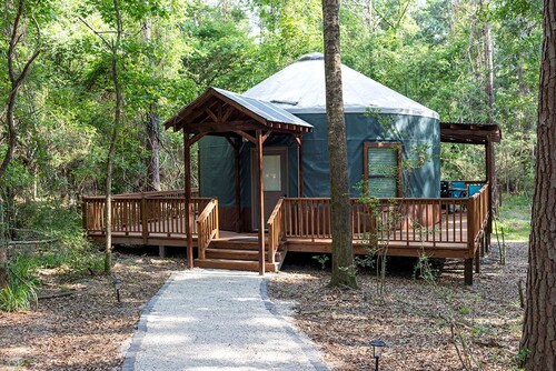 Beautiful Yurt Rental with River Access in Livingston, for Amazing Glamping Escapes in Texas
