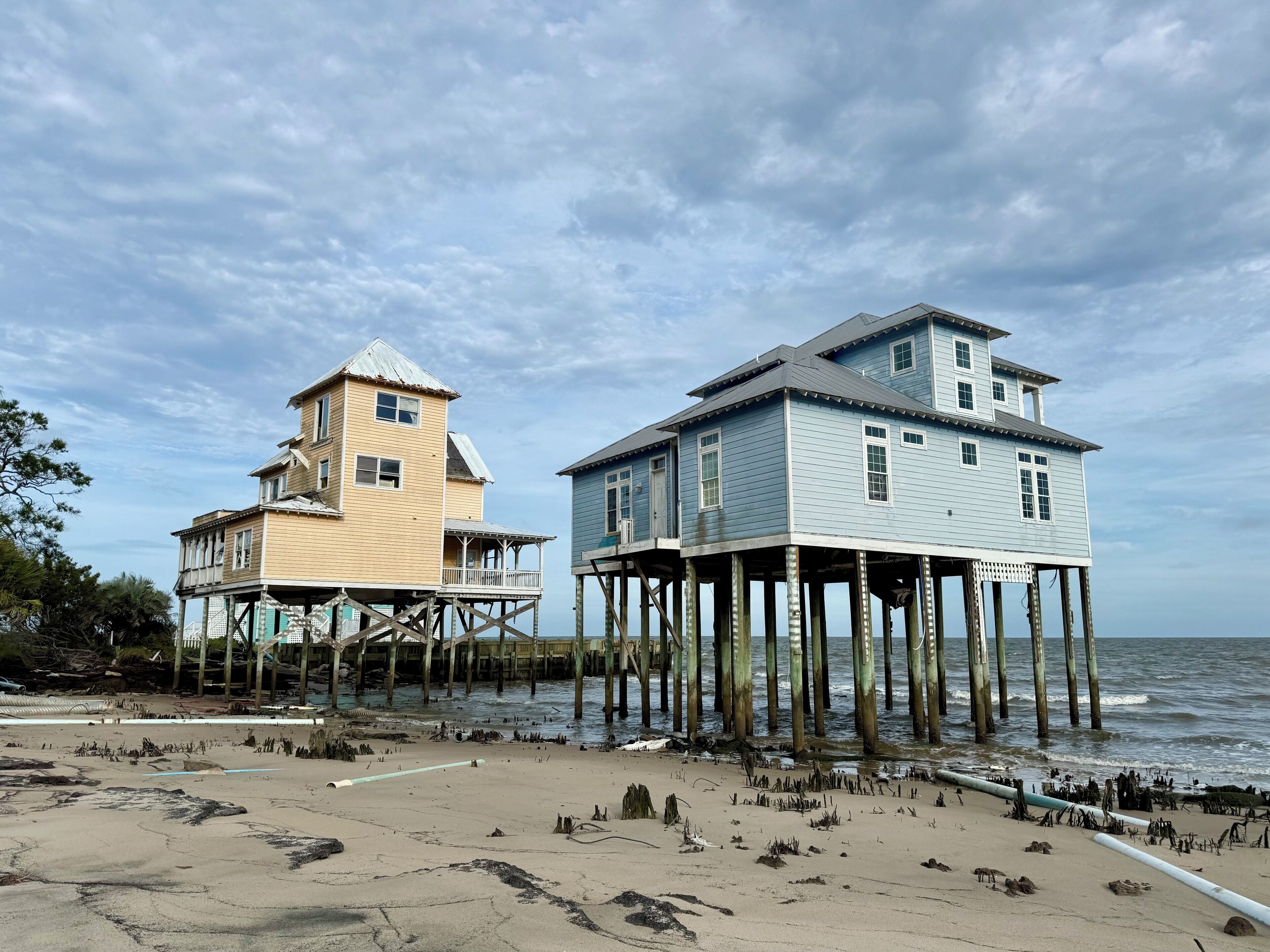 Am Strand, Liegestühle, Strandtücher