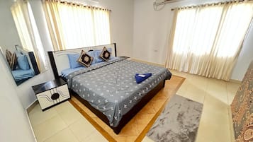 In-room safe, desk, laptop workspace, blackout curtains