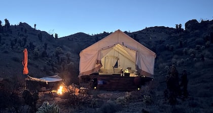 Desert Glamping Safari Tent Near Eldorado Canyon, Nevada