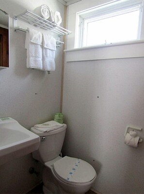Towels, soap, shampoo, toilet paper - Cozy Oceanfront Escape with Stunning Views in North Truro, Massachusetts (North Truro)