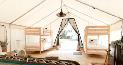 Luxurious Safari Tent with Hammocks and Fire Pit Near Jonathan Dickinson State Park in Hobe Sound, FL