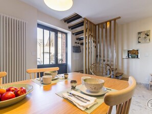 Dining - Charming three-level house - 2 guests (Portbail)