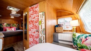 Unclassified image, 4 of 46, button - Vintage-Inspired Retro RV with Flamingo Theme Near Coast & Hiking Trails, El Cajon CA (El Cajon)