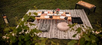 Charming Vineyard Glamping Tent with Wine Tastings near Lake Shetek in Currie, Minnesota