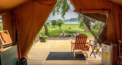 Charming Vineyard Glamping Tent with Wine Tastings near Lake Shetek in Currie, Minnesota
