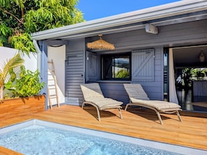 Terrace/patio - La Caze Na Nou - elegant villa with a private pool (Saint Gilles les Bains)