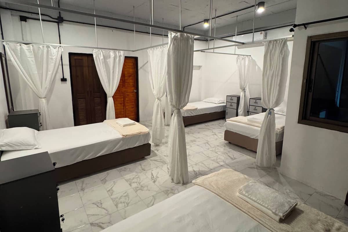 Comfort Shared Dormitory, Men only, City View | Iron/ironing board, WiFi (free), bed sheets