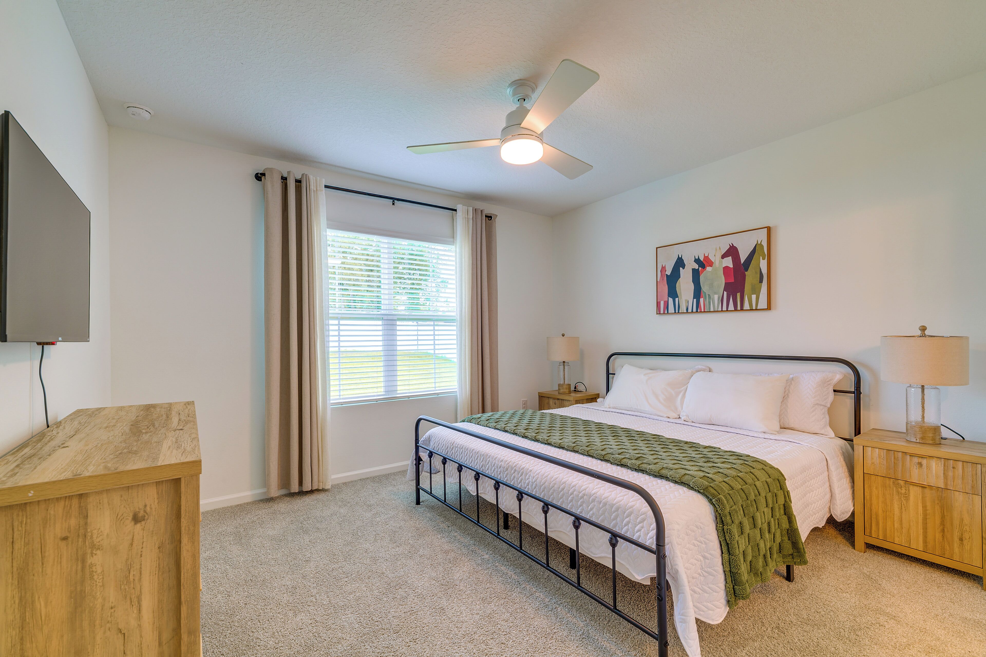 Desk, iron/ironing board, travel crib, internet