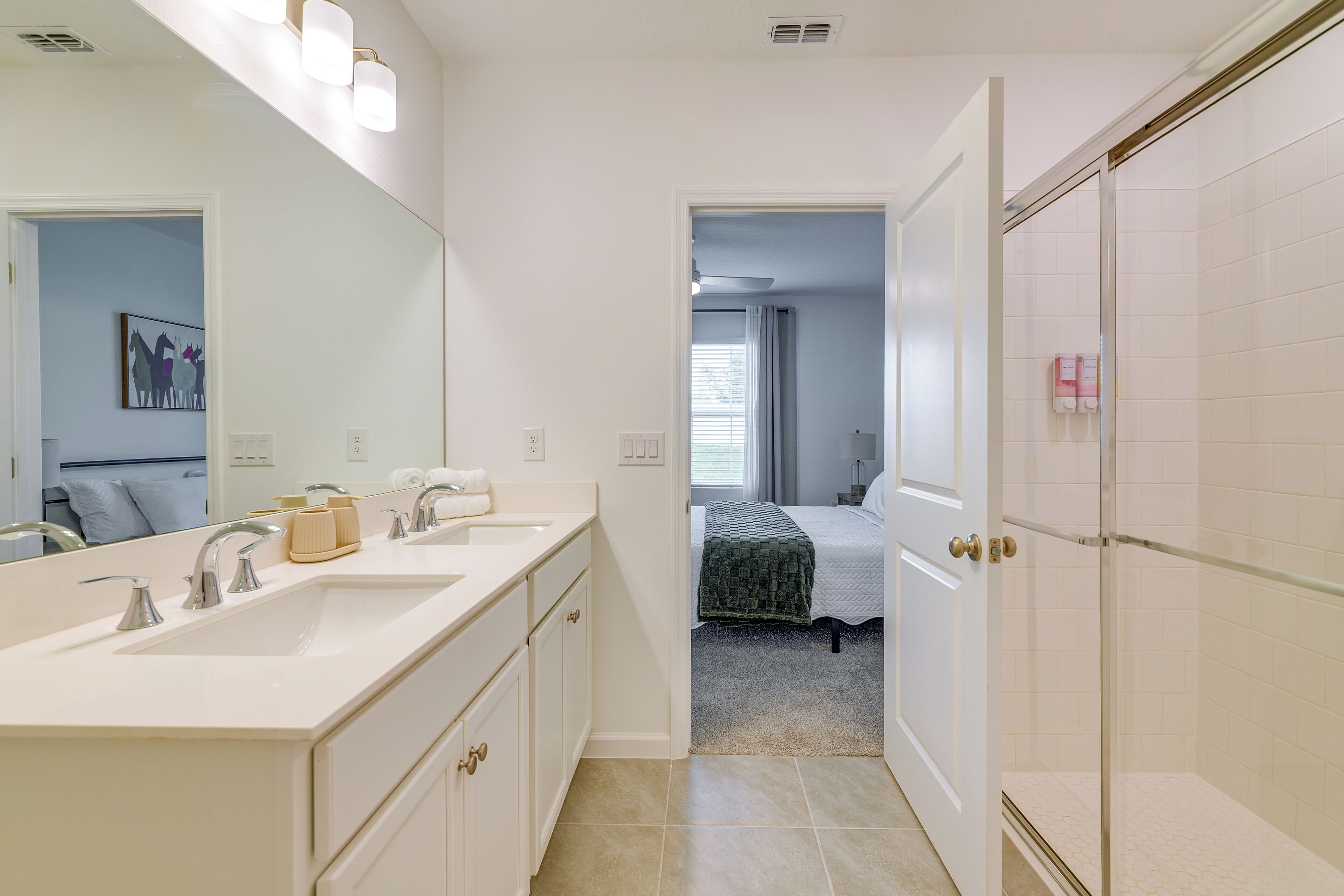 Hair dryer, towels